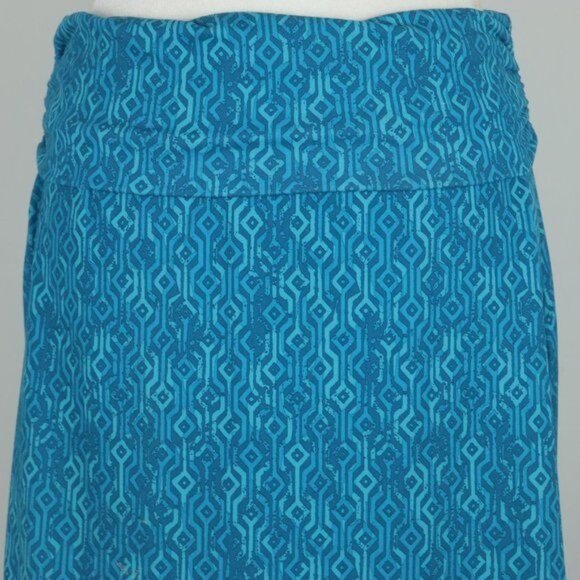 Eddie Bauer Women's Small Blue Yoga Wast Pull On A-Line Knit Skirt - Picture 2 of 7